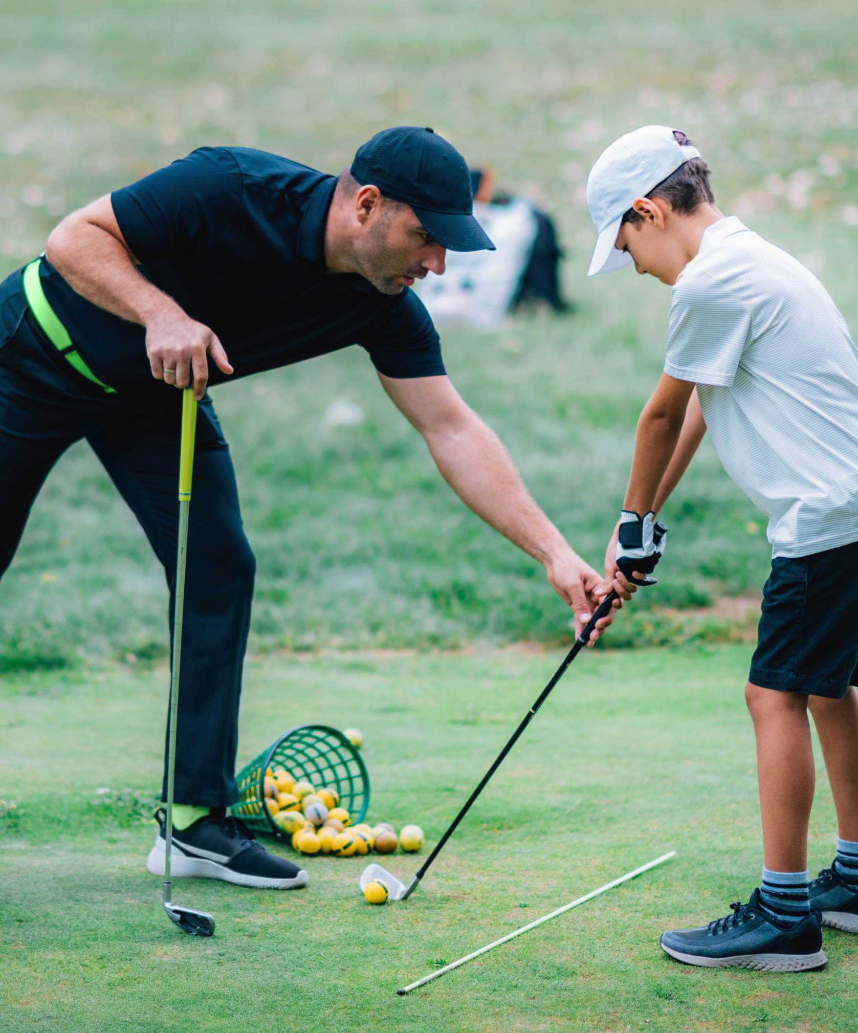 Young golfer learning at Davison Country Club’s Junior Golf Program in Mid-Michigan.