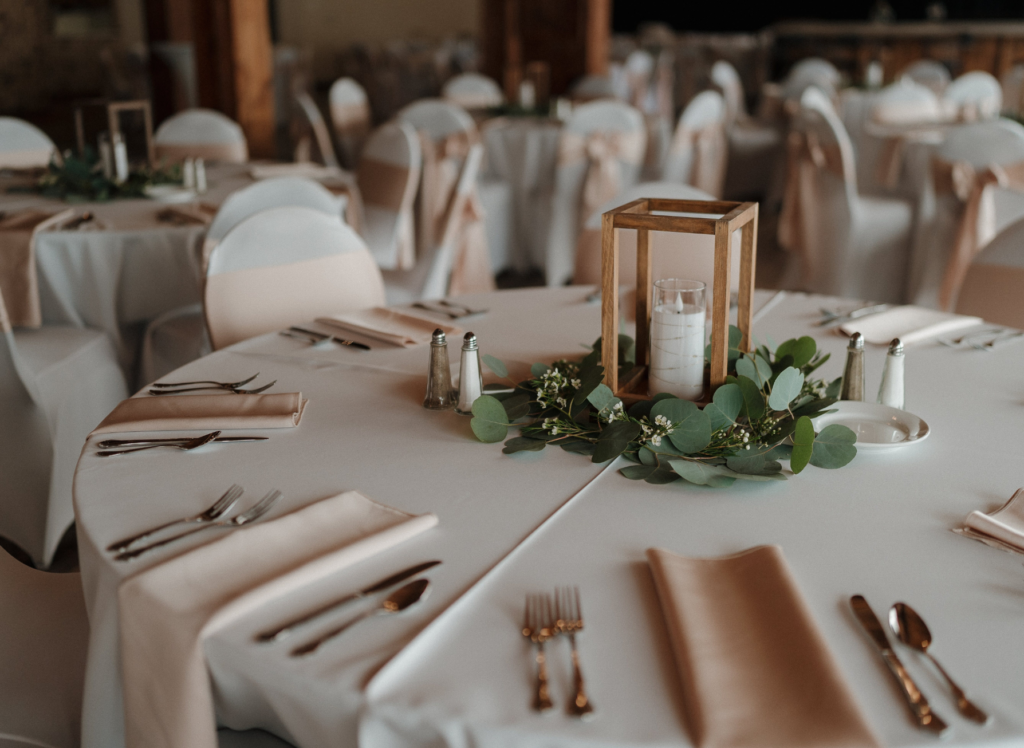 Beautifully Table Setup for Event at Davison Country Club